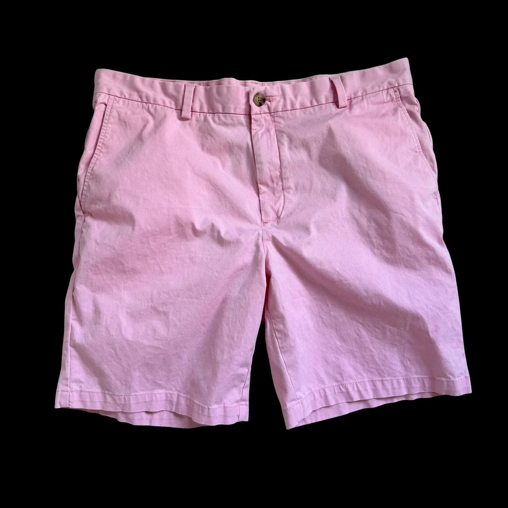 Vineyard Vines Pink Breaker Short Stretch Chino 9 Inch Inseam Size 38